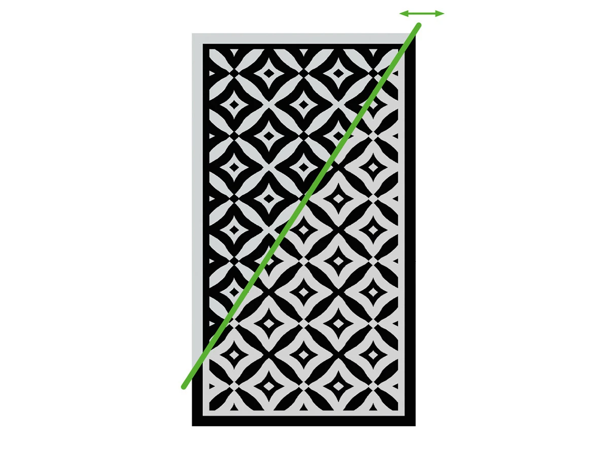 Obelink Patio Mat Cube 370 x 270 cm dywan namiotowy