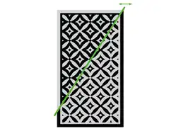 Obelink Patio Mat Cube 370 x 270 cm dywan namiotowy