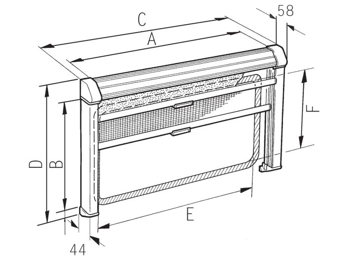 Dometic White Seitz Rastrollo 3000 - 126 x 71 cm