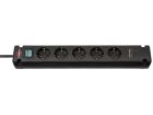 Brennenstuhl Bremounta listwa zasilająca z 2 wejściami USB-C - Black