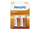 Philips LongLife C baterie - 2 sztuki