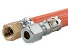Badé 1/4" lewy x 8 mm wąż do gazu - 1,5 metri