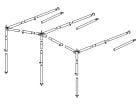 Obelink stelaż zadaszenia stal 25 mm rozmiar 11 - 20