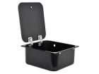 NavyLoad 35 x 32 cm zlew ze szklaną płytą - black