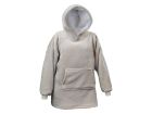 Unique Living oversize bluza z kapturem - Chateau Grey
