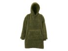 Unique Living Teddy oversized bluza z kapturem - Winter Green