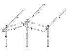 Obelink stelaż przedsionka stal 25 mm rozmiar 2 - 7