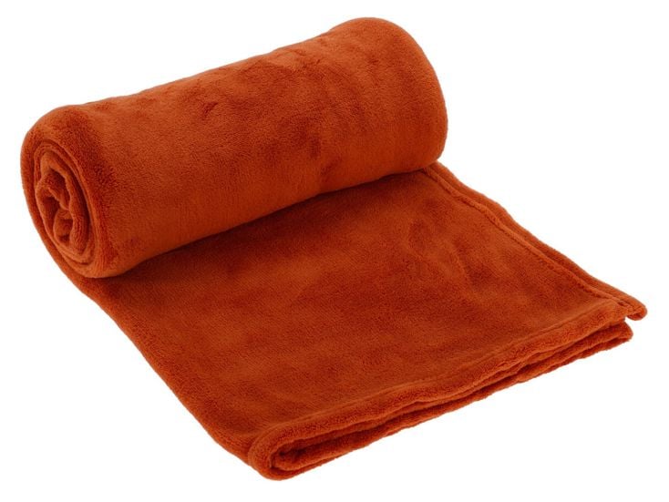 150 x 125 cm koc polarowy - Rusty Orange
