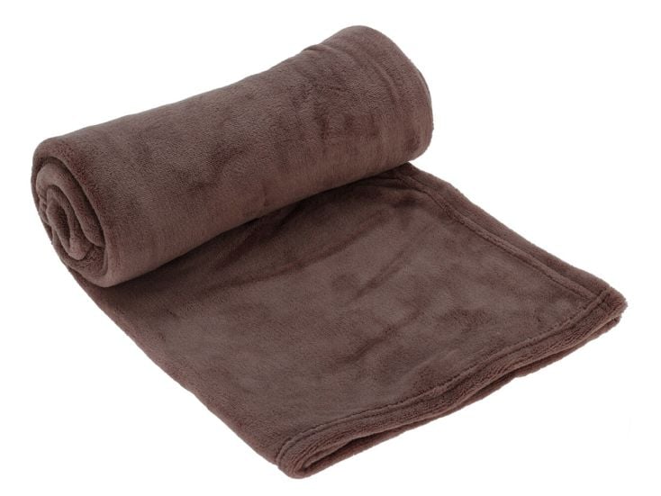 150 x 125 cm koc polarowy - Brown