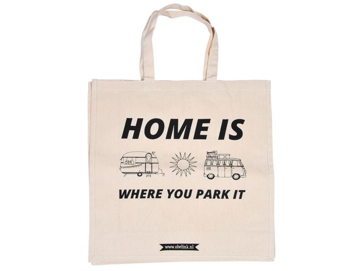 Obelink Home is where you park it canvas torba
