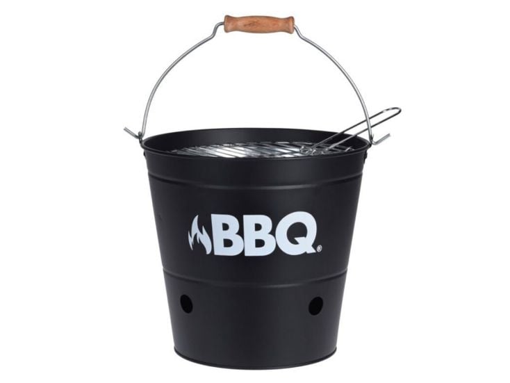 BBQ Ø 27,5 cm wiaderkowy grill węglowy - Black