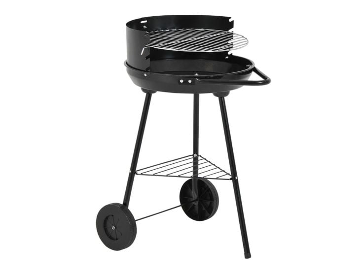 Półotwarty grill węglowy