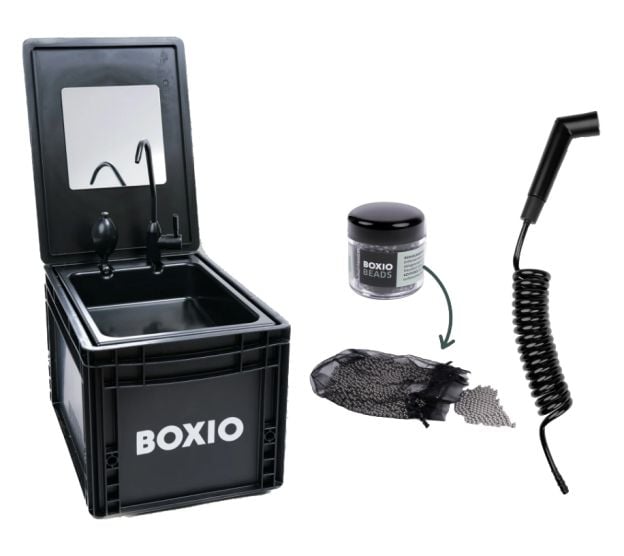 Boxio Wash umywalka z prysznicem - Black