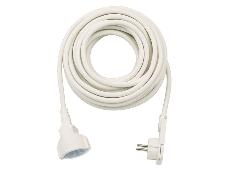 Brennenstuhl White przedłużacz z płaską wtyczką - 5 metri