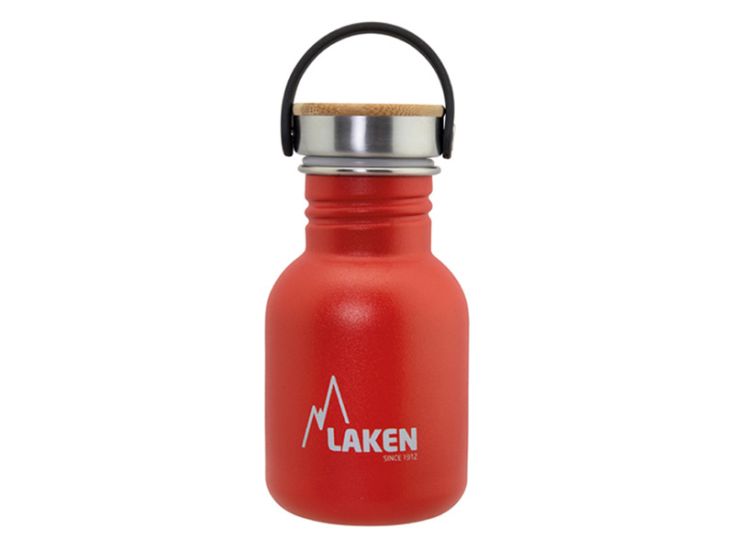 Laken Basic Bamboo 350ml bidon - Red
