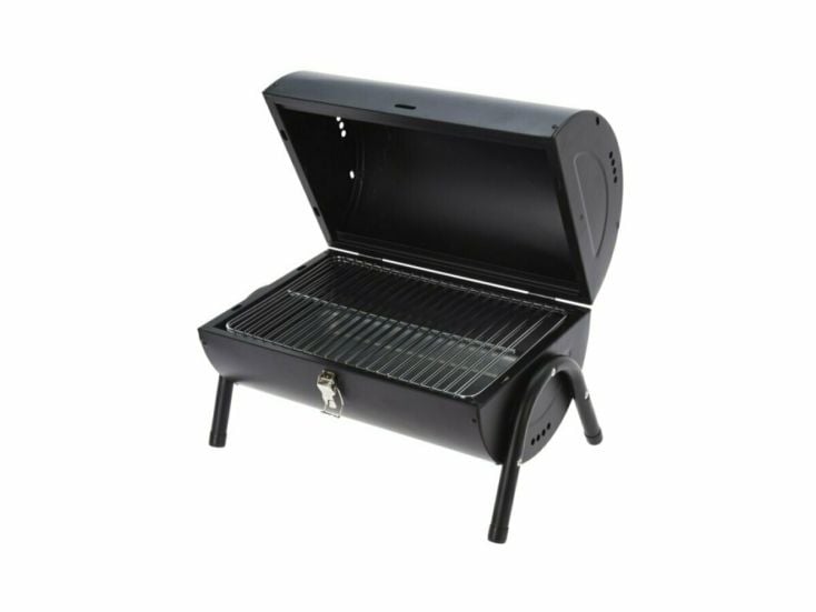 Cylindryczny grill stołowy na węgiel drzewny