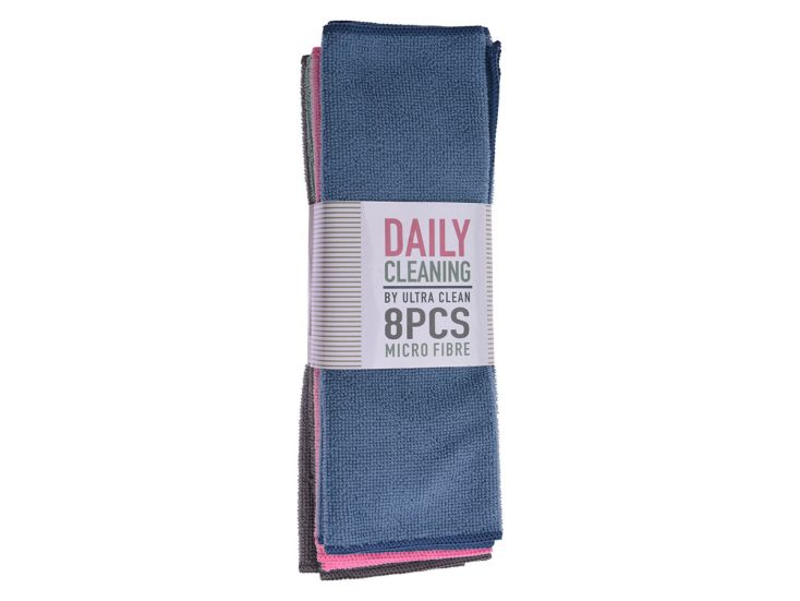 Daily Cleaning 8 ściereczek z mikrofibry