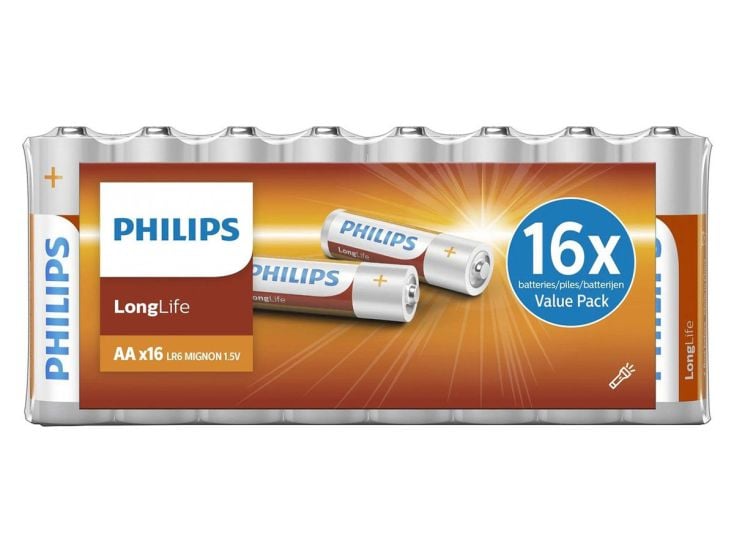 Philips LongLife AA baterie - 16 sztuk