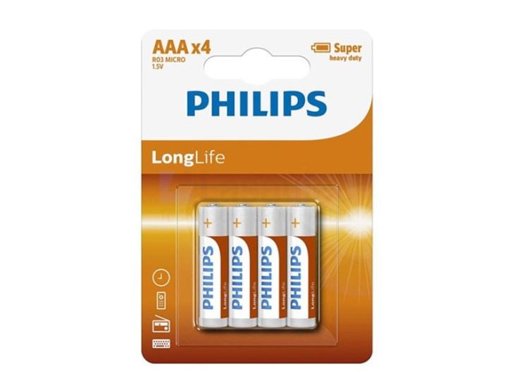 Philips LongLife AAA baterie - 4 sztuki