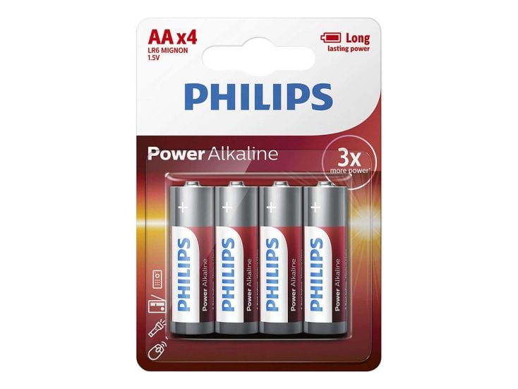 Philips Power Alkaline AA baterie - 4 sztuki