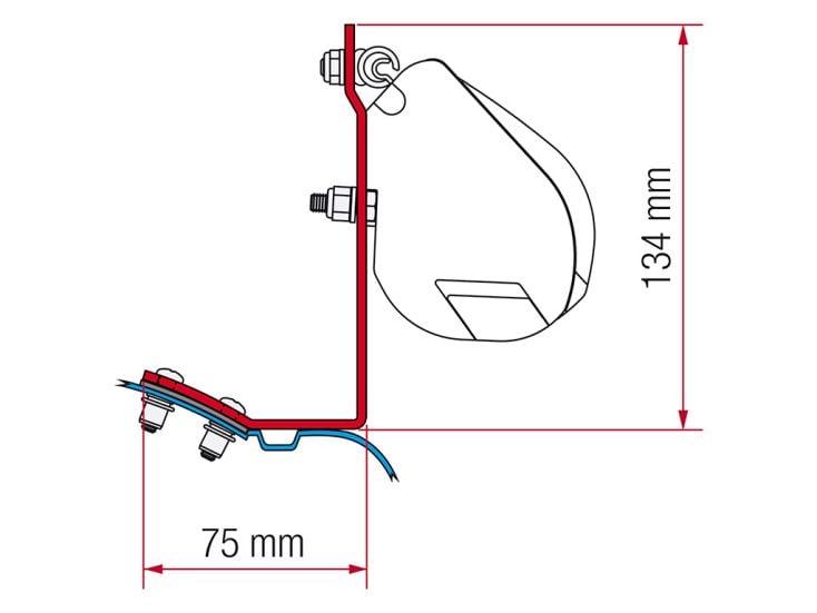 Fiamma F35 adapter do Vito Marco Polo <2004