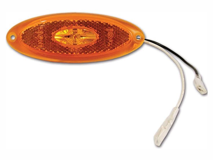 Jokon owalna pomarańczowa LED lampa boczna obrysowa