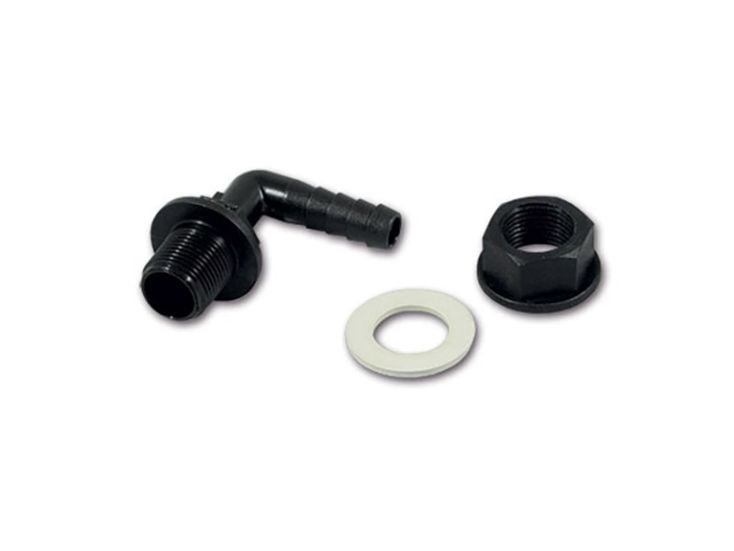 Łącznik kątowy Ø 11 mm 3/8 do węża