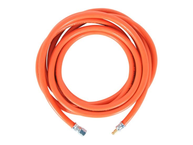 Obelink 1/4" lewy x szybkozłącze wąż do gazu pvc - 5 m