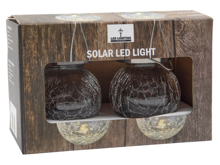 Led Lighting craquelé solar lampki