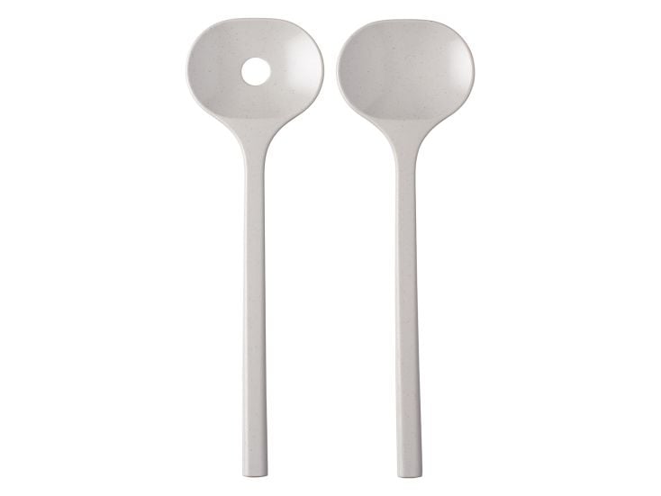 Mepal Bloom łyżki do sałatek - Pebble White