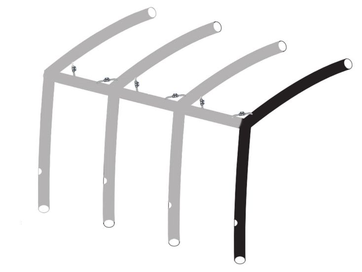 Obelink Monaco/Ambassador 320/380/420 Easy Air Connected hoofd airtube tuba podstawowa prawa new