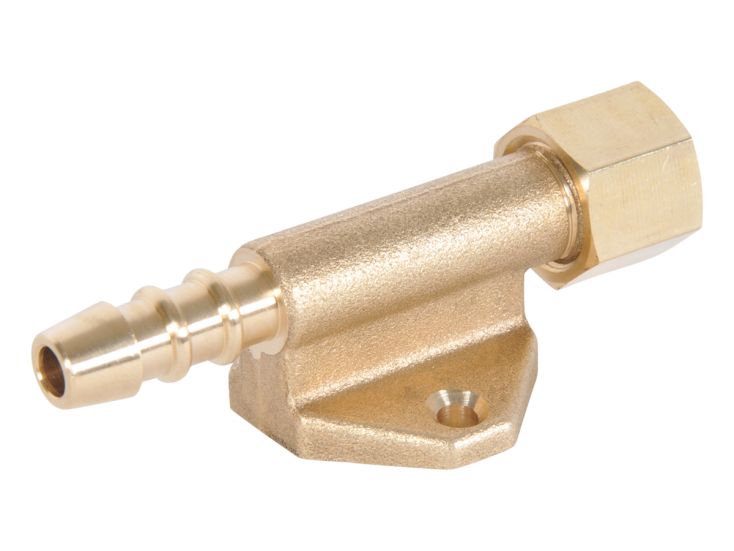Obelink 8 mm złączka zaciskowa x króciec z mocowaniem do ściany