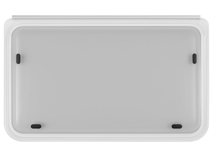 NRF Africa 900 x 500 mm okno z profilem - grey