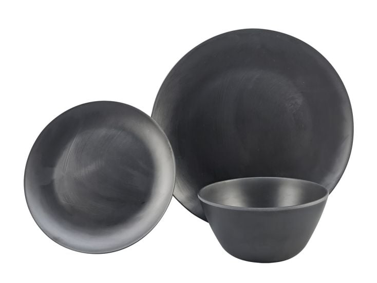 Obelink Matt Black zestaw - 12-częściowy serwis