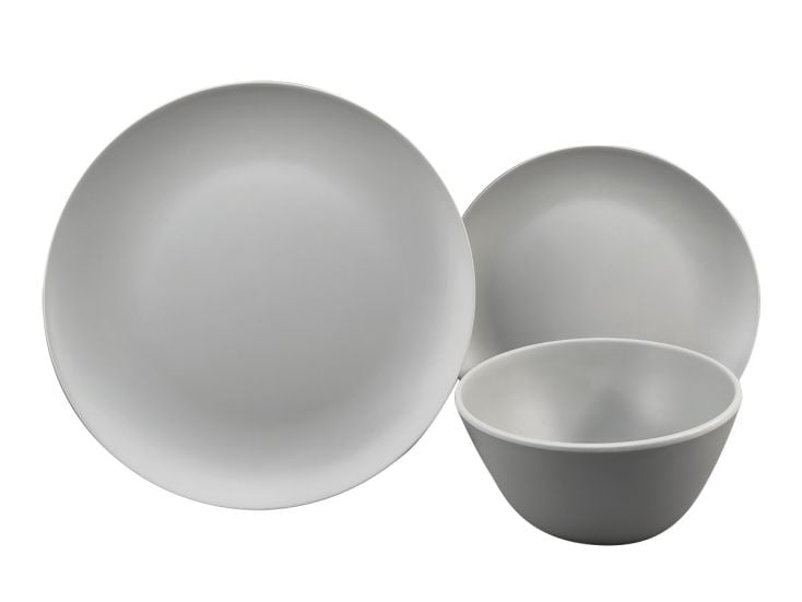 Obelink Matt Grey zestaw - 12-częściowy serwis