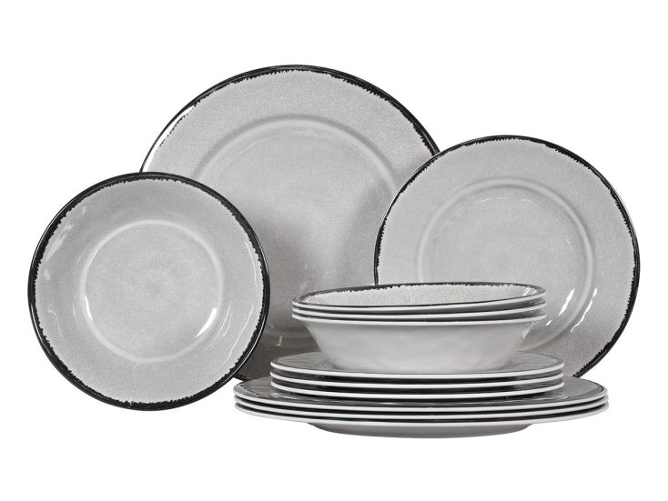 Obelink Premium Stone zestaw - 12-częściowy serwis