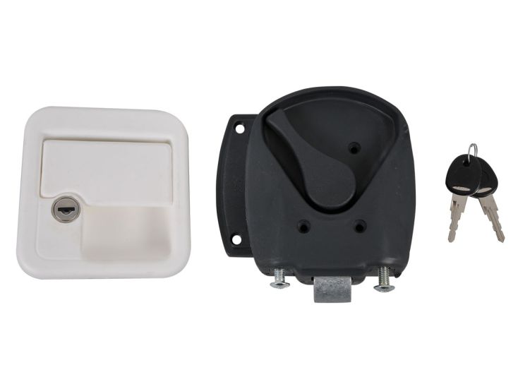 Obelink kwadratowy zamek do drzwi - white