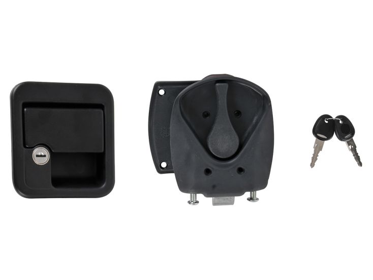 Obelink kwadratowy zamek do drzwi - black