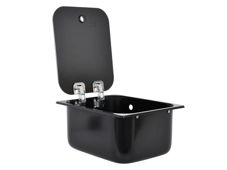 NavyLoad 32 x 26 cm zlew ze szklaną płytą - black