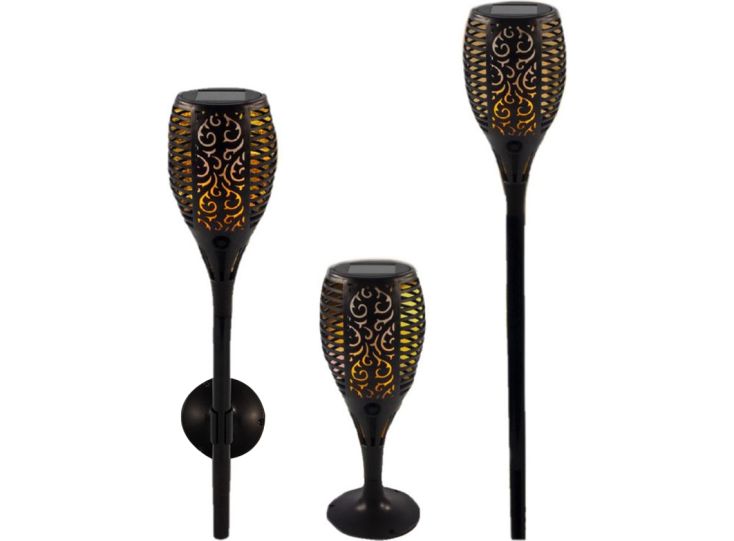 Solar LED pochodnia ogrodowa solarna 3 warianty