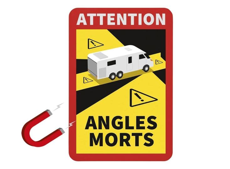 ProPlus camper ostrzeżenie martwego pola - naklejka magnetyczna