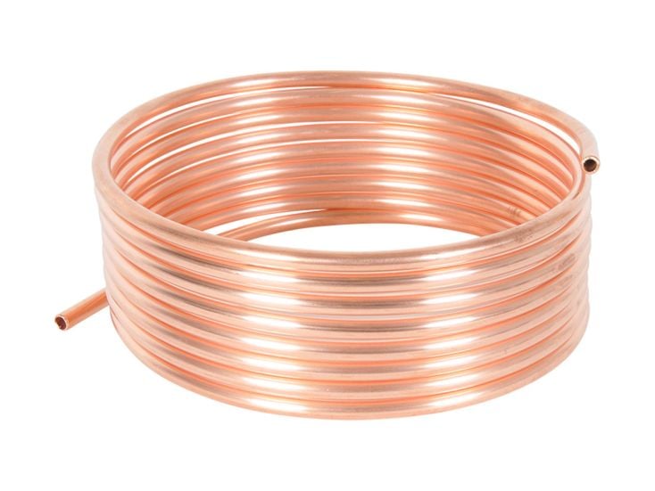 Obelink 8 mm miedziana rurka do gazu - 5 m