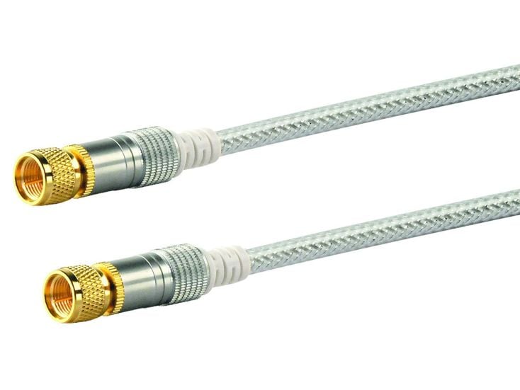 Schwaiger White F-wtyk kabel satelitarny - 1,5 metra