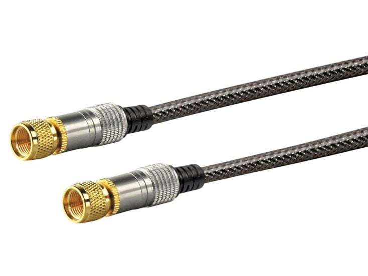 Schwaiger Black F-wtyk kabel satelitarny 5 metra