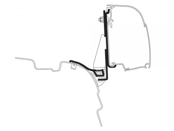 Thule adapter 4200 do Multirail Reimo VW T5/T6 SWB