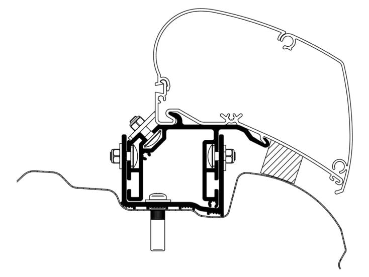Thule adapter do VW Crafter 2017