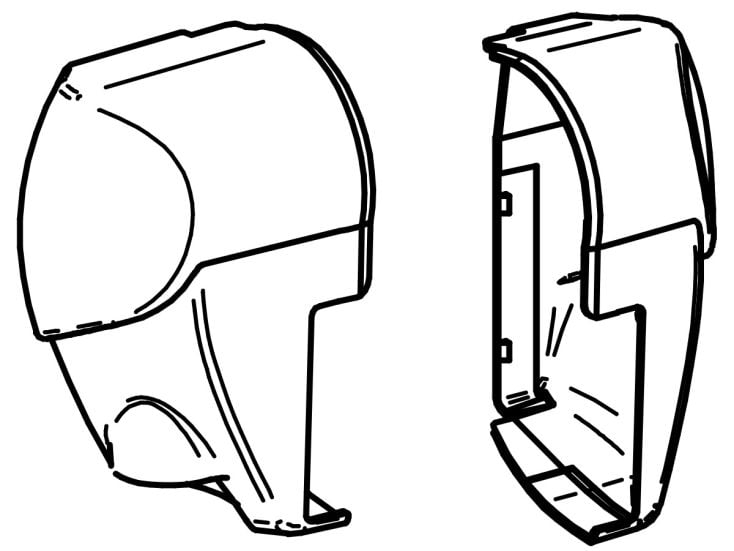 Thule Omnistor zestaw zaślepek do kasety 5003 aluminiowy