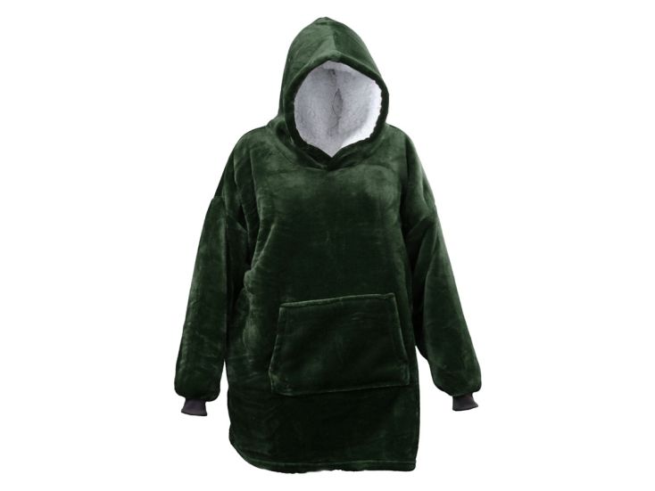 Unique Living oversize bluza z kapturem - Dark Green
