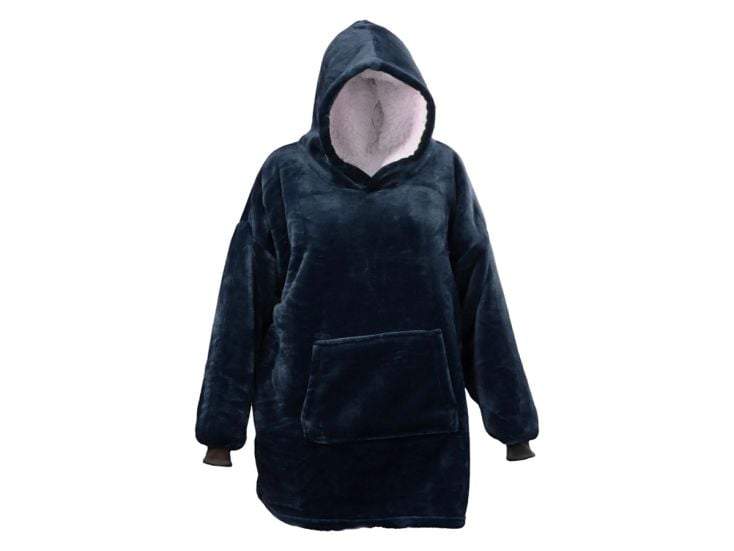 Unique Living oversize bluza z kapturem - Blue
