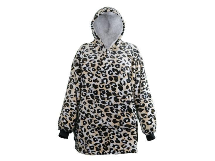 Unique Living oversized w panterkę bluza z kapturem